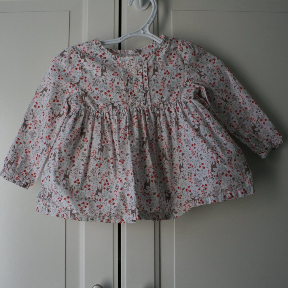3/$20 Gymboree girl top shirt deer 18 months
